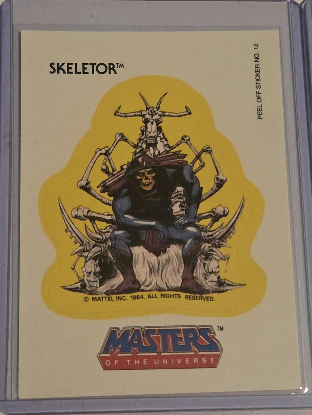 Vintage 1984 Masters of the Universe Card Lot - He-Man, Skeletor, Topps, 80s